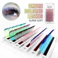 thumbnail image 5 of ABONNIE Extensiones de pestañas con volumen clásico de color ombré, pestañas de colores esponjosas hechas a mano, suministros de volumen, 5 of 5
