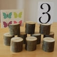 thumbnail image 2 of 10 soportes de madera para tarjetas de mesa navideñas, menús y nombres de mesa para bodas., 2 of 9