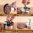 thumbnail image 4 of Hamburger Press,5.5 * 5.5 inch Round Burger Maker Press, Non Stick Patty Making molds are Suitable for Beef, Vegetables, Burgers and Cooking,BPA Free - Ideal for BBQ - Send Goods from Local Warehouse, 4 of 6