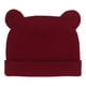 thumbnail image 5 of sweethay Gorro de bebé para mantener el calor, gorros multifuncionales para niñas y niños, gorros elásticos para niños pequeños, Otoño Vino rojo 2Conjunto, 5 of 6