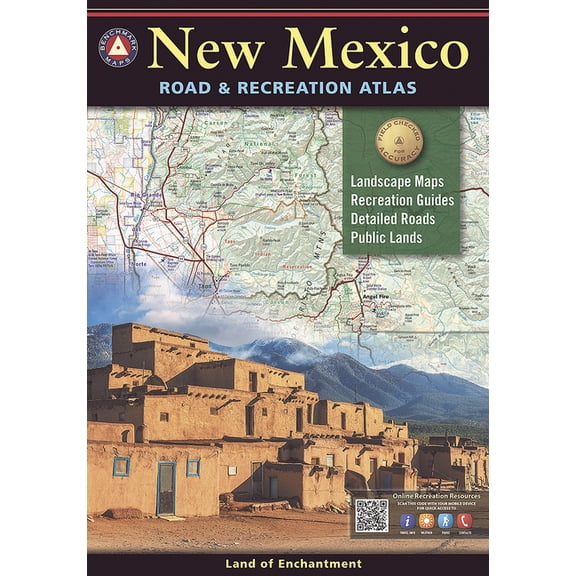 New Mexico Road Recreation Atlas Benchmark Recreation Atlases Paperback Benchmark Maps and Atlases