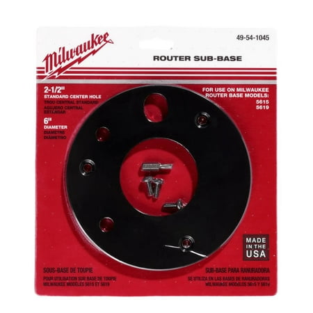 UPC: 0045242191192 | Milwaukee-49-54-1045 6 in. Diameter 2-1/2 in. Center Hole Sub-Base