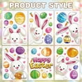 thumbnail image 2 of Miguan 6 Sheet Easter Egg Window Clings for Glass Windows Cute Easter Window Clings Removable Electrostatic Cling Double Sided Visible PVC Window Stickers for Spring Windows Decorations, 2 of 8