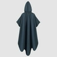 thumbnail image 6 of LEKODE steampunk costume for woman capes for adults cloak with hood women waterproof cloak Hooded Medium Women Cape Vintage Overcoat Fashion Button Cloak Woolen Coat Cloak Dark Blue 2XL, 6 of 7