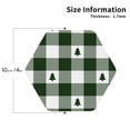 thumbnail image 2 of Naloa Green White Lumberjack Plaid Leather Coasters for Drinks, Durable Drink Coasters 4 Set for Tabletop Protection, Luxurious Home Décor and Housewarming Gift ( {designName})Hexagon, 2 of 6