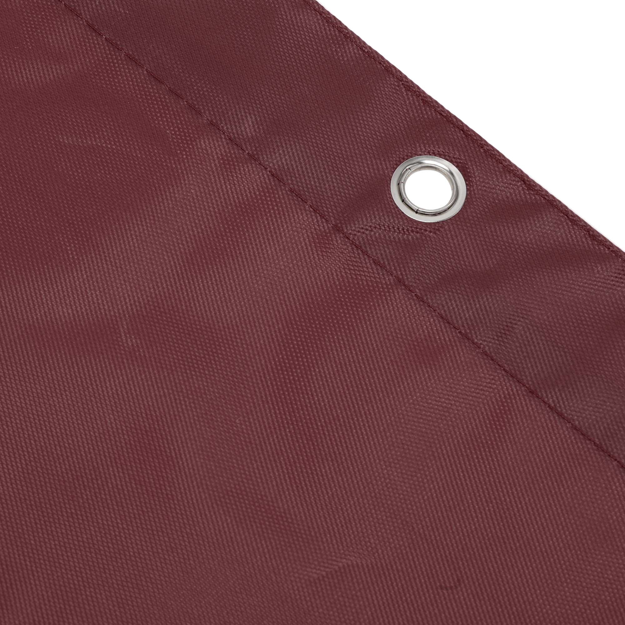 Unique Bargains Pencil Case for 3 Ring Binder, Double Layer, Smooth Zipper Wine Red