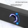 thumbnail image 3 of Altavoz Bluetooth 350TS largo con botón USB para computadora, subwoofer de audio con cable, 3 of 4