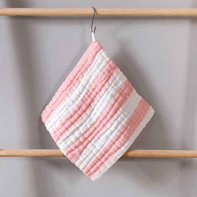 XmhyTop-A Débarbouillettes en Coton Roses 30*30 cm, Lot de 2 Débarbouillettes Extra Douces pour Rots, Linges Réutilisables Très Absorbants pour le Visage et le Corps, Débarbouillettes Douces pour la Maison et le Voyage