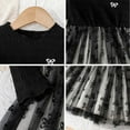 thumbnail image 6 of Utlike Girls Dresses Long Sleeve Dress With Bow Print Party Dress Leisure Sundress Size 9 Months-12 Months, 6 of 8