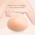 thumbnail image 4 of Silicone Breast Form Triangle Mastectomy Prosthesis Bra Pad Enhancer 1 Piece AA Cup 250g, 4 of 6