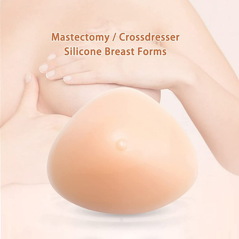 One Pair Silicone Breast Forms False Boobs for Crossdresser Mastectomy  (250g, Beige) at  Women's Clothing store