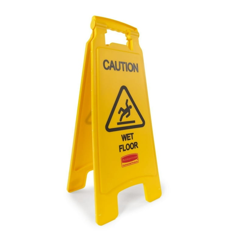 Rubbermaid Caution Sign (4-Sided, 37) - WebstaurantStore