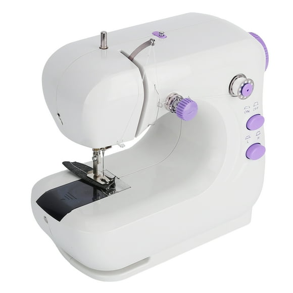 Máquina De Coser Eléctrica, Portátil Y Compacta, Con Luz Y Cortador De Hilo, Dos Velocidades, Control De Pedal, Ajustable, Ideal Para Principiantes Y Enthusiastas De
