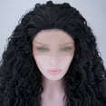 thumbnail image 4 of Unique Bargains Lace Front Lightweight Wigs Long Water Wave for Women Black, 4 of 8