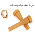 thumbnail image 2 of 50Pcs Chicken Plucker Fingers, Rubber Hair Removal Stick Poultry  Plucking Picker for Duck Quail Goose Yellow, 2 of 5