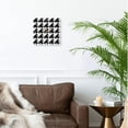 thumbnail image 3 of 3drose, Abstract Monochrome Diagonal Rounded Square Pattern Background Design, 10x10 Wall Clock, 3 of 9
