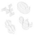 thumbnail image 4 of 4pcs Crystal Drop Mold Symbol Design Mould Handmade Accessories Silicone Mold, 4 of 7