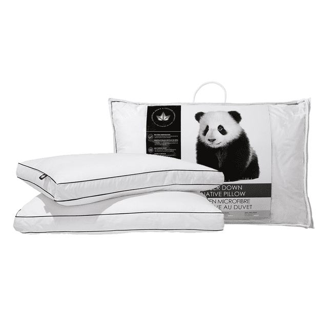 Microfiber Down Alternative Pillow - Queen Size Two Pack