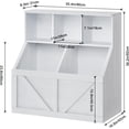 thumbnail image 2 of 517|organize in style: antique blanca toy almacenamiento organizer & niños estante - perfect playroom, dormitorio, nursery, classroom, o kindergarten - niños pequeños-friendly design, 2 of 7
