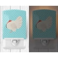 thumbnail image 2 of Caroline's Treasures BB8157CNL White Holland Turkey Blue Check Ceramic Night Light, 6x4x3", multicolor, 2 of 2