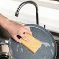 thumbnail image 2 of Gerich 10 Pack Biodegradable and Compostable Kitchen Sponge with Scrub,Cleaning Dishcloth,Yellow, 2 of 11