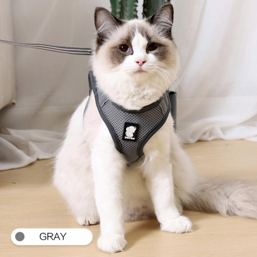 Cat Harness and Leash for Walking Escape Proof Adjustable Vest