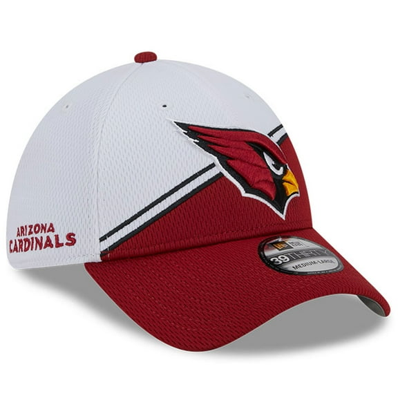 Men's New Era  White/Cardinal Arizona Cardinals 2023 Sideline 39THIRTY Flex Hat