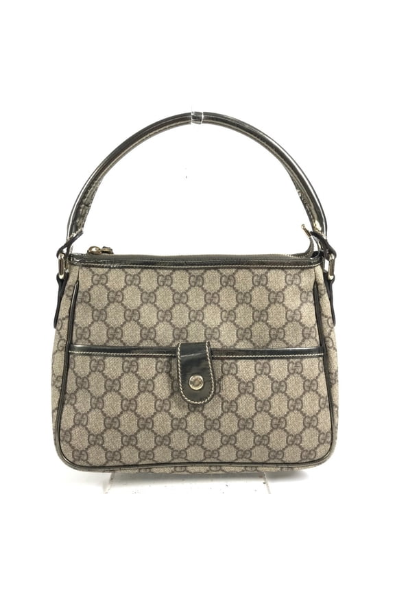 Pre-Owned GUCCI 190258 GG Logo Shoulder Bag, Handbag, Supreme Canvas Leather, Men's & Women's,...