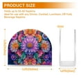 thumbnail image 4 of Yayeee Napkin Holder for Table Kitchen Paper Tissue Organization, Light Purple Flowers, 4 of 8