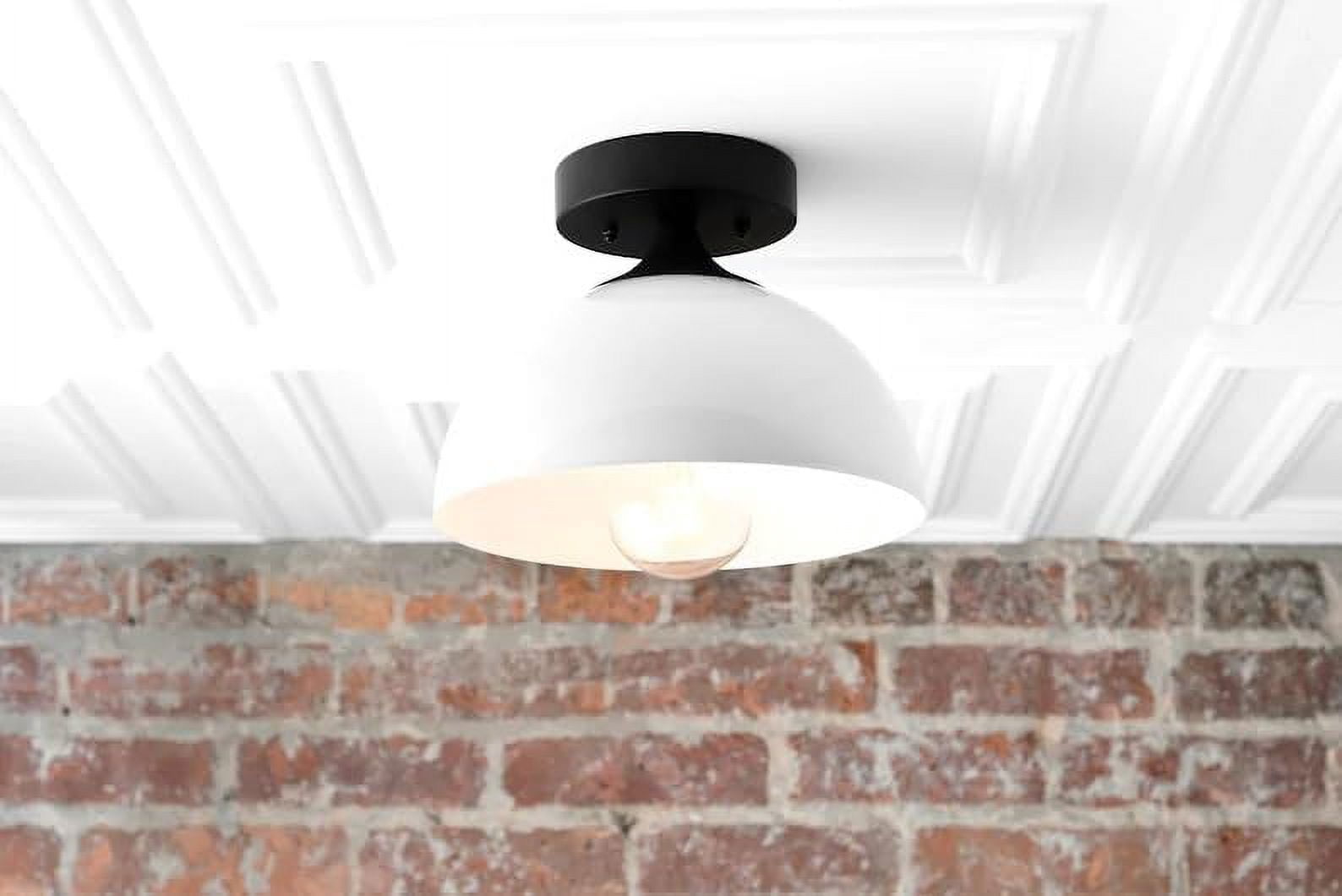 White Ceiling Light - Ceiling Fixture - Mid Century Lighting - Modern Light Fixture