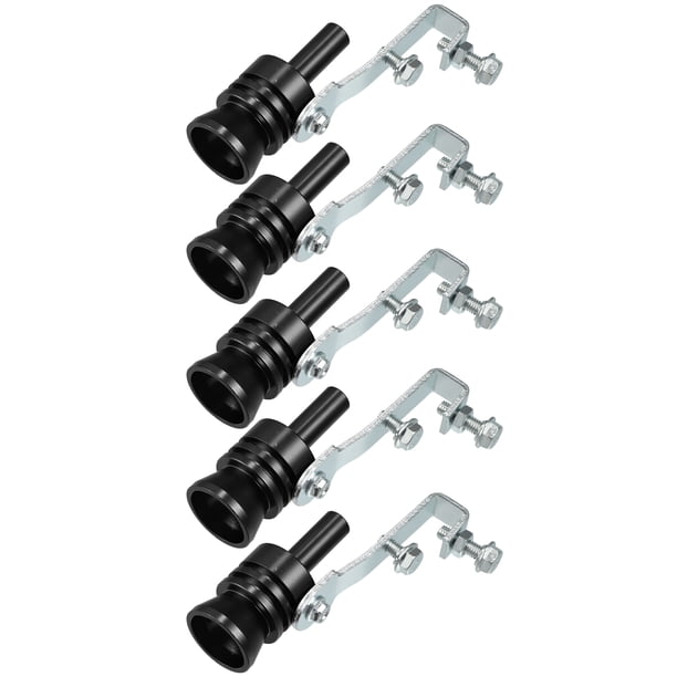 Silbato de escape Unique Bargains 5uds Turbo sonido silenciador Negro L