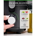 thumbnail image 5 of Juicer Machine, Electric Centrifugal Juicer with Titanium Enhanced Cut Disc, Dual Speeds with 2.5" Feed Chute, for Fruits and Veggies, Anti-Drip, Includes Cleaning Brush, BPA-Free Black, 5 of 5