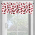 thumbnail image 2 of Ambesonne Strawberry Valance Pack of 2, Cartoonish Ripe Fruits, 54"X12", Pink Pale Pink, 2 of 5