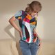 thumbnail image 3 of Balery Abstract Jazz Instrumental Body de cuello redondo de manga corta para mujer Tops de manga corta Tops básicos-XX-Large, 3 of 7