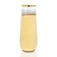 thumbnail image 3 of Smarty 9 oz. Clear with Gold Stemless Plastic Champagne Flutes 64ct, 3 of 3