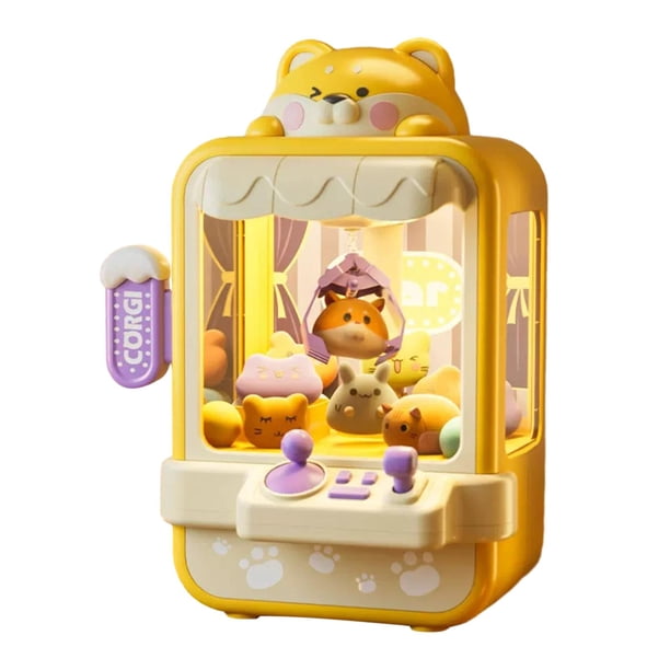 Máquina de garra dispensadora de dulces juguete mini máquina expendedora de juguetes juego familiar electrónico Amarillo
