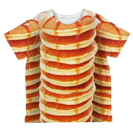 Halloween Pancakes and Syrup Breakfast Costume All Over Toddler T Shirt Multi