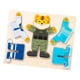 thumbnail image 3 of Juego de rompecabezas de madera para vestir, juguetes educativos con forma de animal, juguetes Montessori para 1 y 2 tigre, 3 of 9