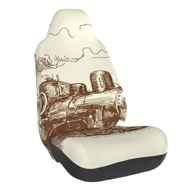 Fotbe Train Funda para Asiento de Auto con Estampado – Impermeable y Antisudor – Ajuste Universal, Lavable a Máquina, Antideslizante (1 Pieza)