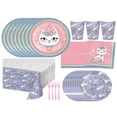 thumbnail image 7 of Kitty Cat Sassy Caticorn Birthday Party Supplies | Caticorn Tableware| Caticorn Plates | Caticorn Napkins | Caticorn Table Cover | Caticorn Cups - Serves 8, 7 of 7