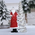 thumbnail image 7 of Dserfhy LED Light Up Christmas Tree with Santa Resin Standing Santa Claus Figure with Lighted Tree Figurine for Indoor Tabletop Holiday Decoration, 7 of 7
