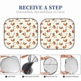 thumbnail image 5 of Kdxio Squirrel Playing Print 2-Piece Sun Shade Front Windshield - Foldable Car Front Window Sunshades for Most Sedans SUV Truck, 5 of 6