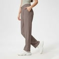 thumbnail image 4 of SUYOLL Women Casual High Waist Loose Fit Straight Leg Comfortable Wide-Leg Everyday Wear Fall Winter Loose Lightweight Pants, 4 of 9