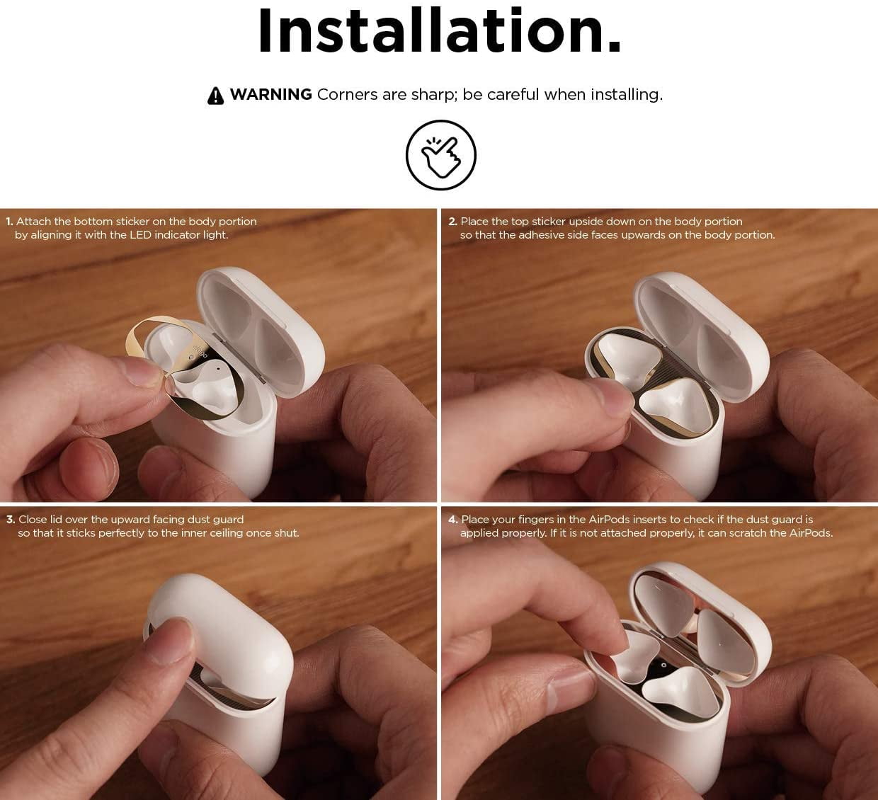 Upgraded Dust Guard (Matte Space Grey,1 Set)–Compatible With Airpods,Dust-Proof  Film,Luxurious Looking,Must Watch Easy Installation Video,Protect Airpods  From Metal Shavings[Us Patent Registered] | Walmart Canada