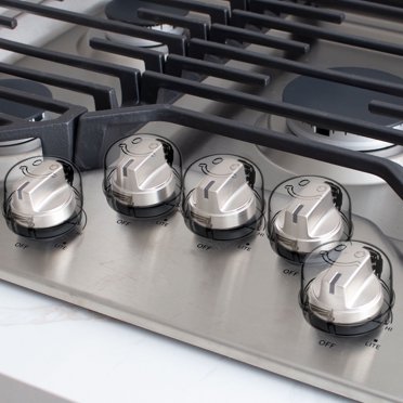 5 Clear Stove Knob Covers By Jool Baby Products NEW Infant Child Safety