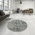 thumbnail image 4 of Ahgly Company Machine Washable Indoor Rectangle Traditional Gray Cloud Gray Area Rugs, 4' x 6', 4 of 7