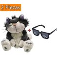 thumbnail image 2 of Peluche Suave de 11.8",Cenicienta Kawaii Gato Peluche con Gafas de Accesorios,Lucifer Cat Cinderella Dibujos Anims Peluche, 2 of 4