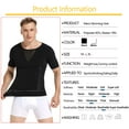 thumbnail image 5 of VASLANDA Men Body Shaper Slimming Vest Tight Tank Top Compression Shirt Tummy Control Underwear Moobs Binder, 5 of 7