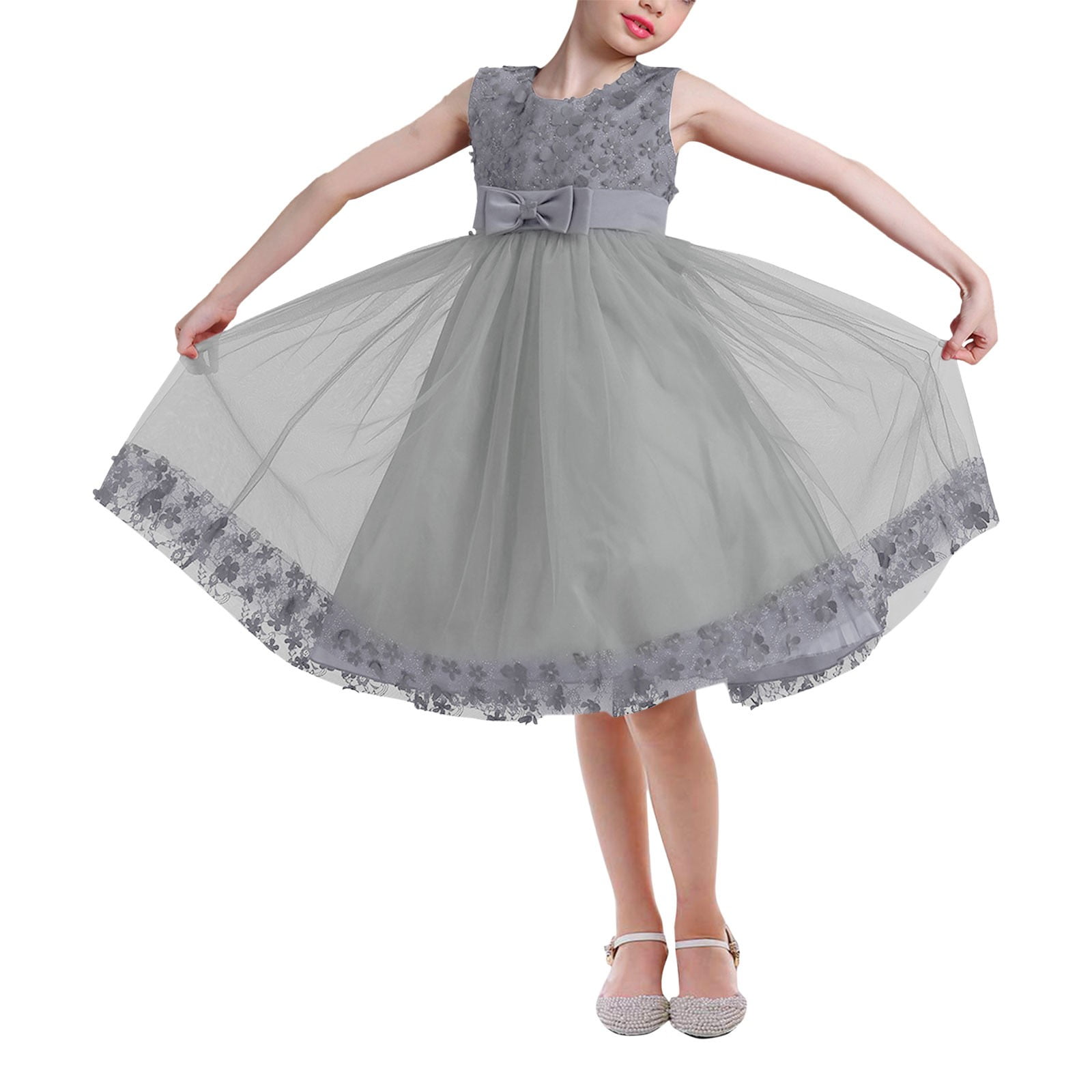 RIJOPUTY Winter Maxi Dress a Line Dress Christmas Outfits for Toddler Girls Toddler Girl Winter Clothes Winter for Baby Girl 2t Girls Clothes Fall/ Winter New Baby Gift Christmas Clothes 6 Month