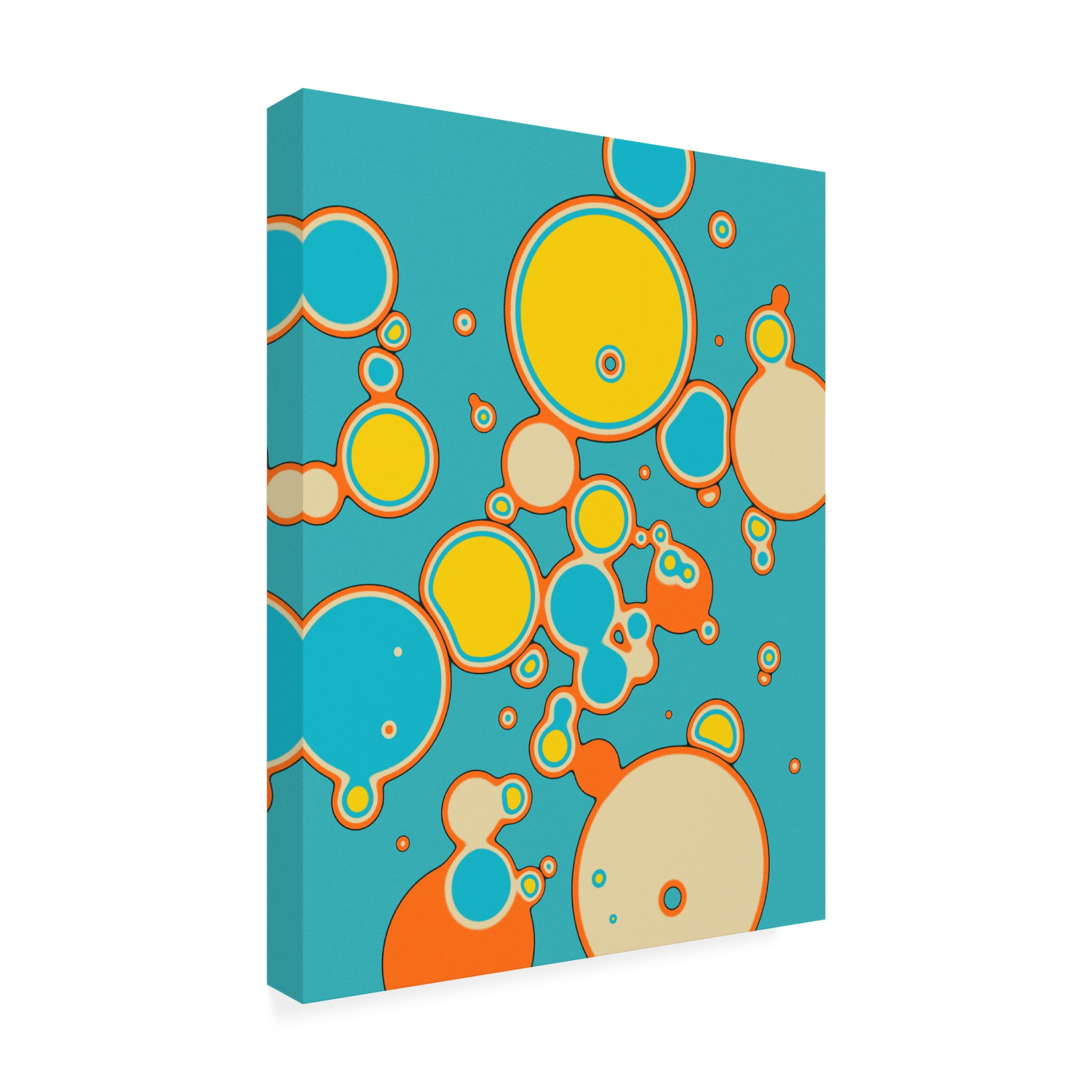 Trademark Fine Art Jazzberry Blue Interaction 2 Canvas Wall Art